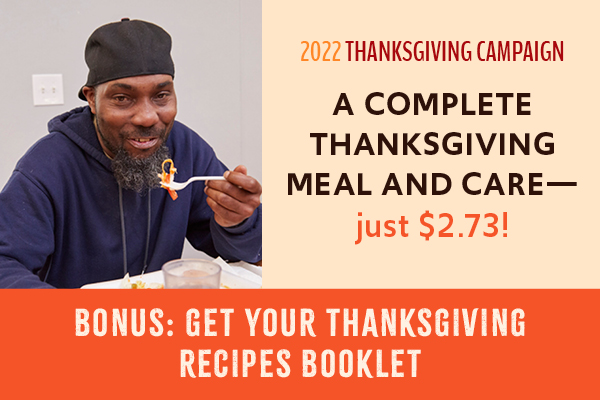 A complete Thanksgiving meal and care is just $2.73