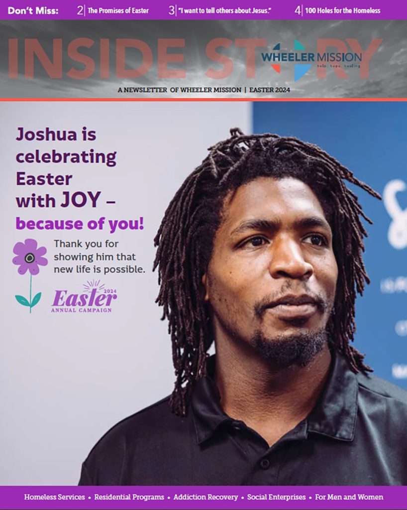 Newsletter Cover showing Joshua Saucer